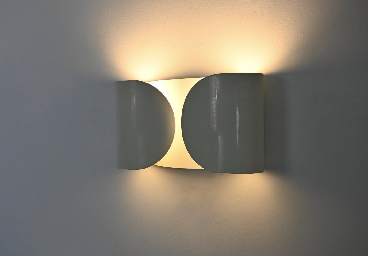 White Foglio Wall lamp by Afra & Tobia Scarpa for Flos, 1960s