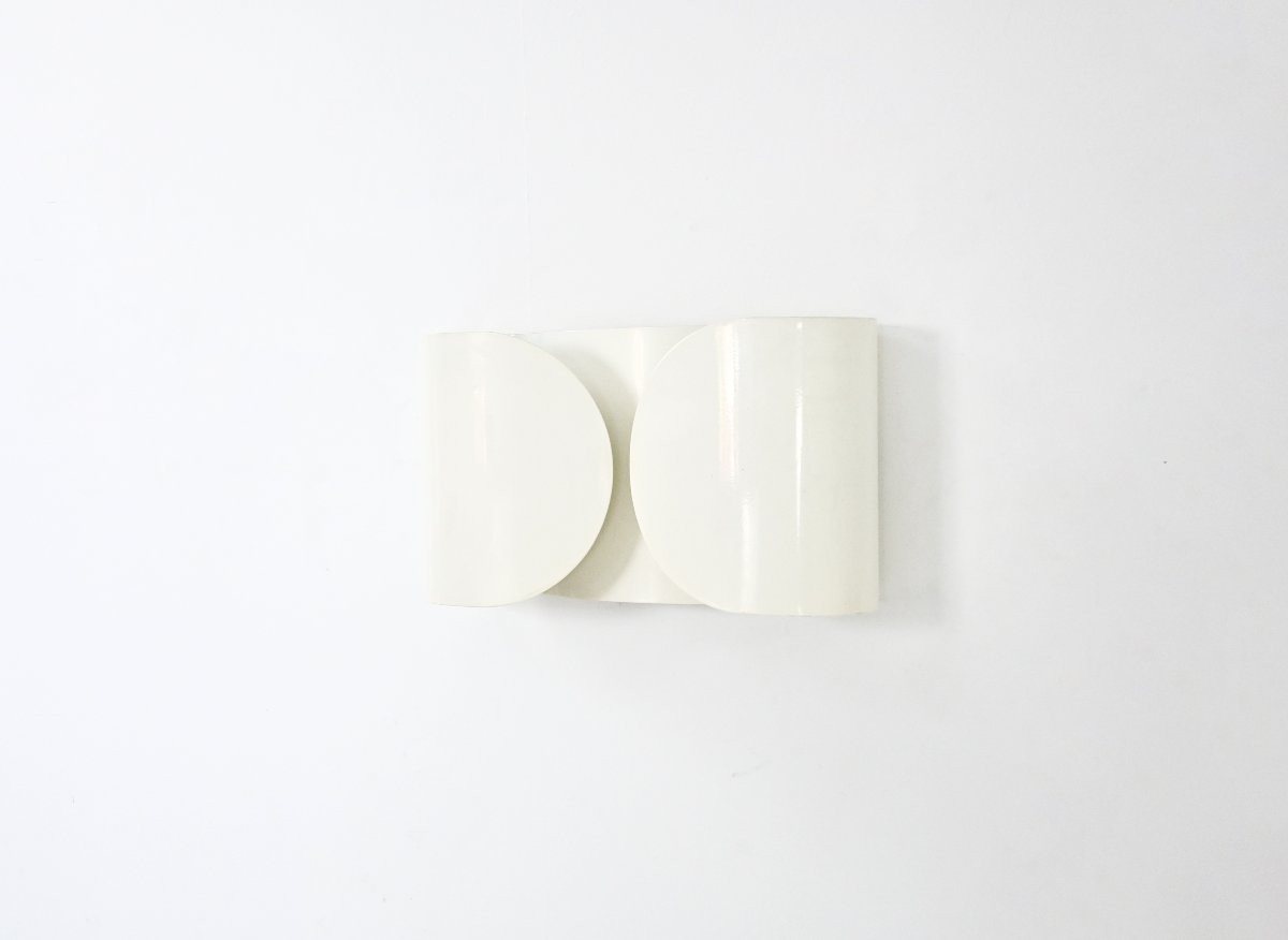 White Foglio Wall lamp by Afra & Tobia Scarpa for Flos, 1960s