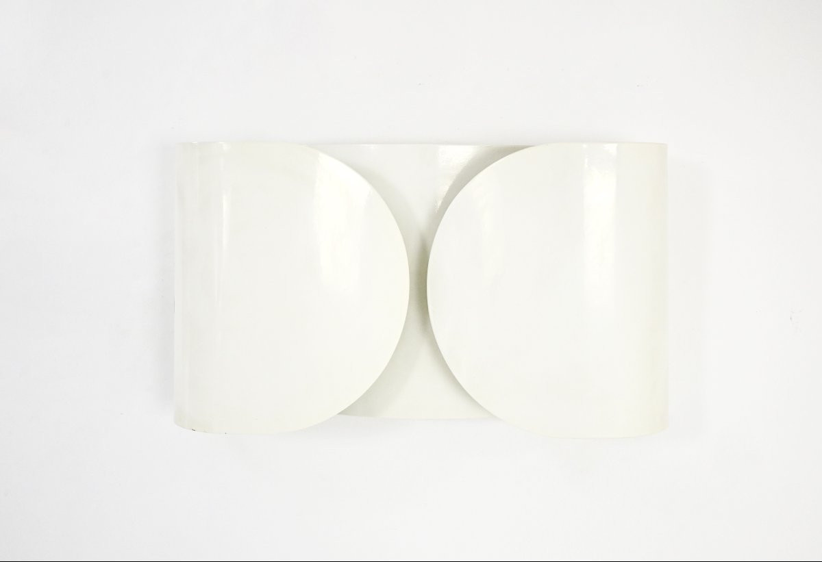 White Foglio Wall lamps by Afra & Tobia Scarpa for Flos, 1960s, set of 2