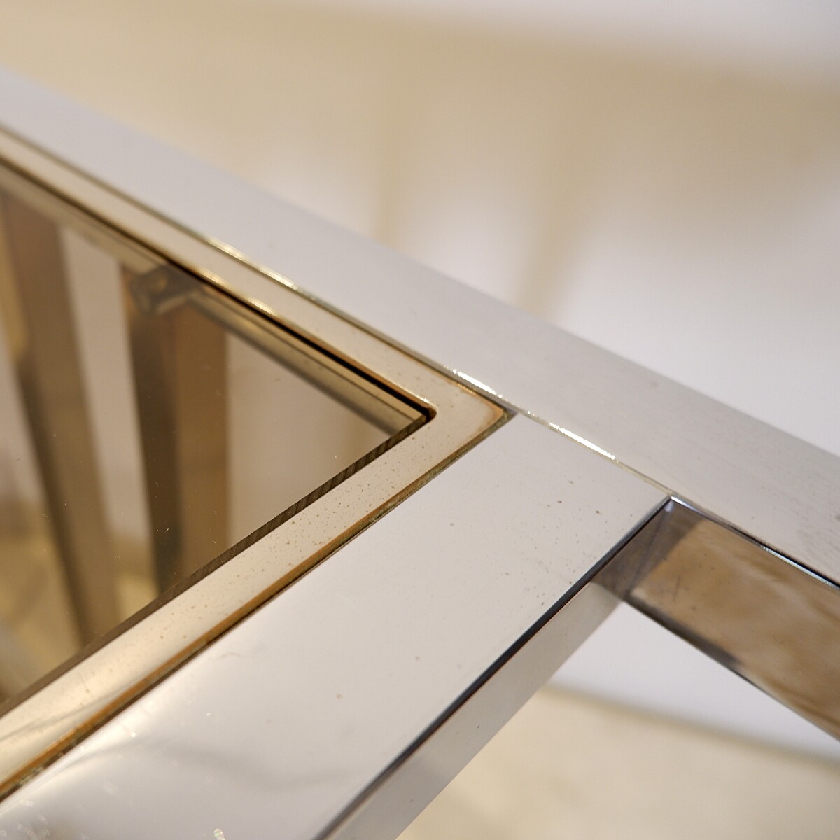 Willy Rizzo bar cart from Belgo Chrom, Belgium 1970