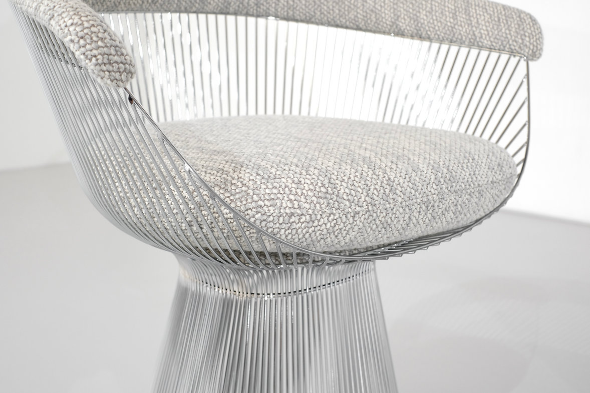 Wire armchair by Warren Platner for Knoll, contemporary reedition