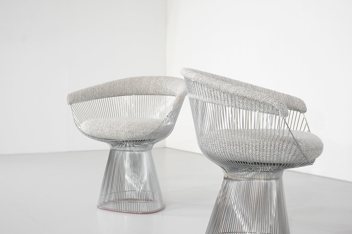 Wire armchair by Warren Platner for Knoll, contemporary reedition
