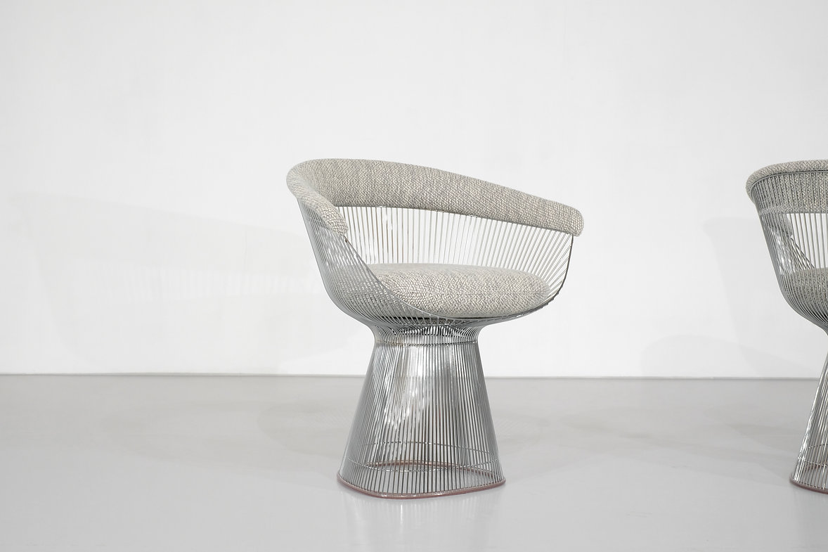 Wire armchair by Warren Platner for Knoll, contemporary reedition