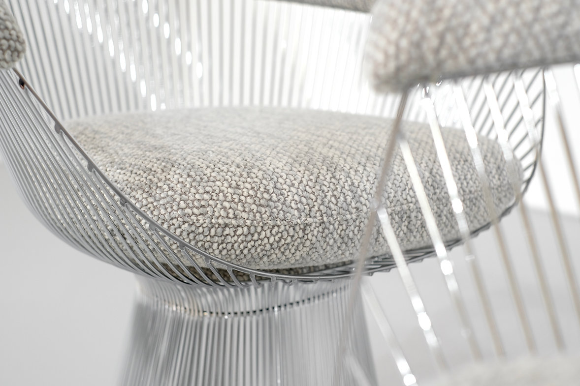 Wire armchair by Warren Platner for Knoll, contemporary reedition