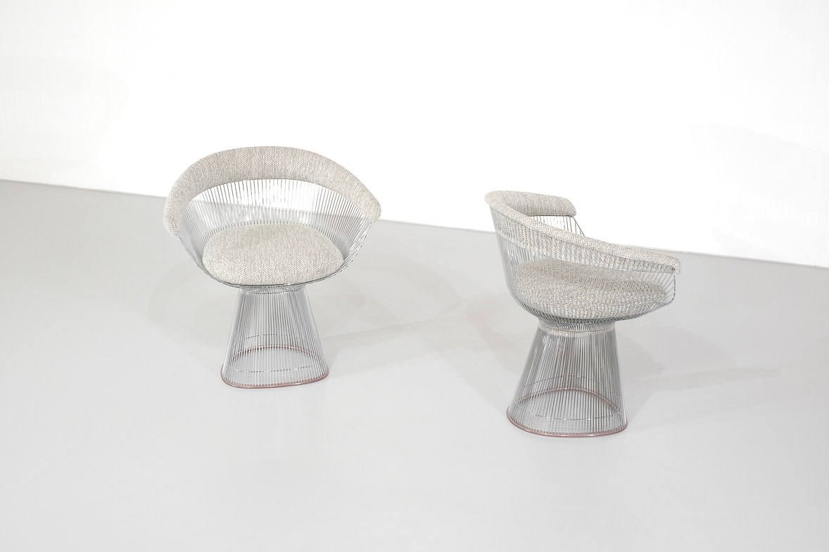Wire armchair by Warren Platner for Knoll, contemporary reedition