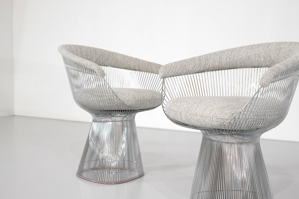 Wire armchair by Warren Platner for Knoll, contemporary reedition