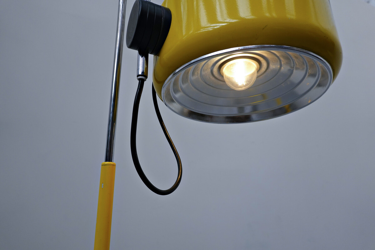 Yellow Floor Lamp by Kaiser Leuchten, Germany, 1970's